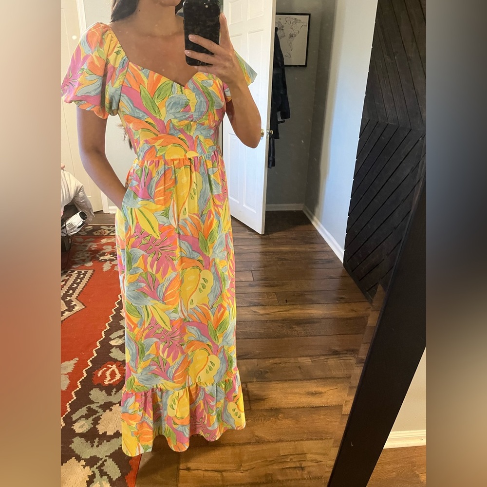 Skies Are Blue Maxi Dress w Pockets